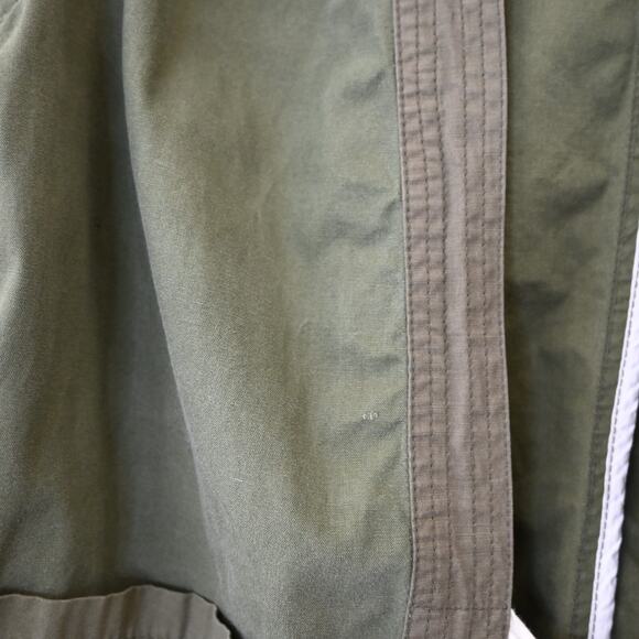 Life Nature Love Military Jacket Medium Army Green Safety Pin Patch Pockets - Picture 6 of 14